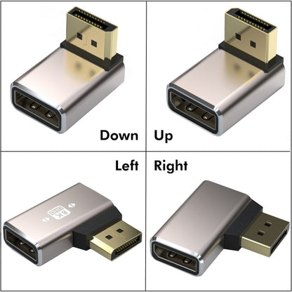 JUNSUNMAY 8K 60Hz PD1.4 Male Displayport to Female Displayport Adapter Converter, Up, Down, Left, Right