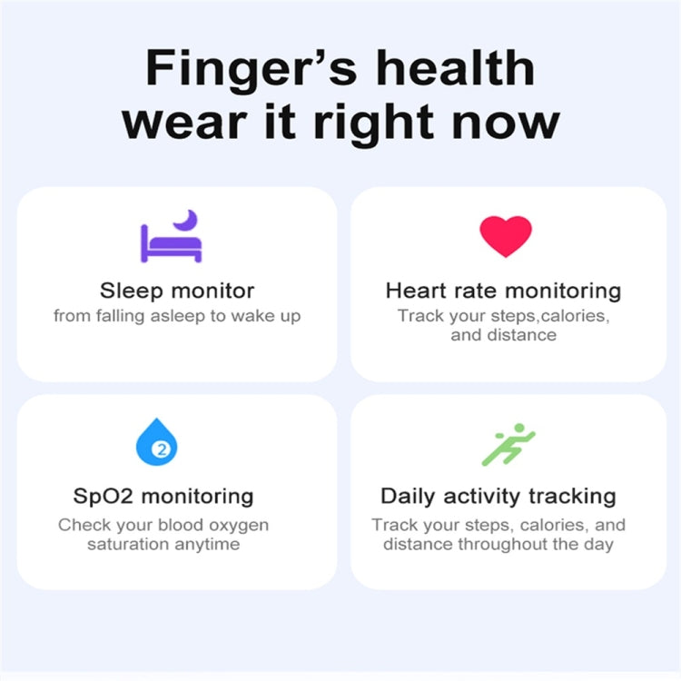R03 SIZE 9 Smart Ring, Support Heart Rate / Blood Oxygen / Sleep / Multiple Sports Modes