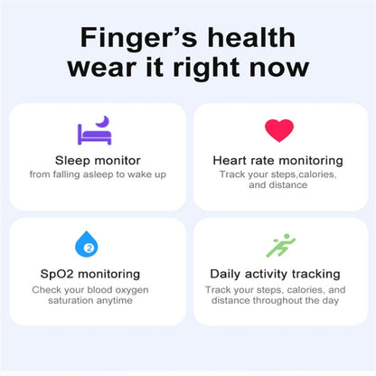 R03 SIZE 9 Smart Ring, Support Heart Rate / Blood Oxygen / Sleep / Multiple Sports Modes