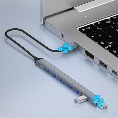 ADS-303A Data Transmission USB 3.0 / 2.0 Hub Expansion Dock Station 7-Port USB Adapter, ADS-303A