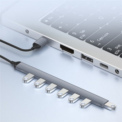 ADS-303A Data Transmission USB 3.0 / 2.0 Hub Expansion Dock Station 7-Port USB Adapter, ADS-303A