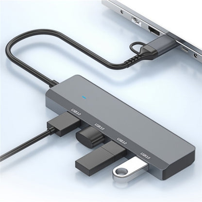 ADS-305D USB / Type-C to USB3.0 4-Ports USB HUB Computer Laptop Adapter Docking Station, ADS-305D
