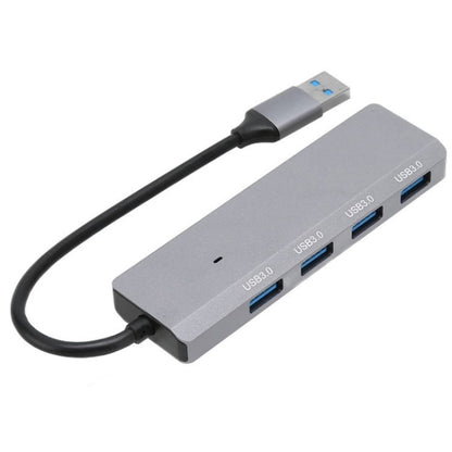 ADS-305A Aluminum Alloy USB to 4-Ports USB3.0 USB HUB Laptop Adapter Docking Station, ADS-305A