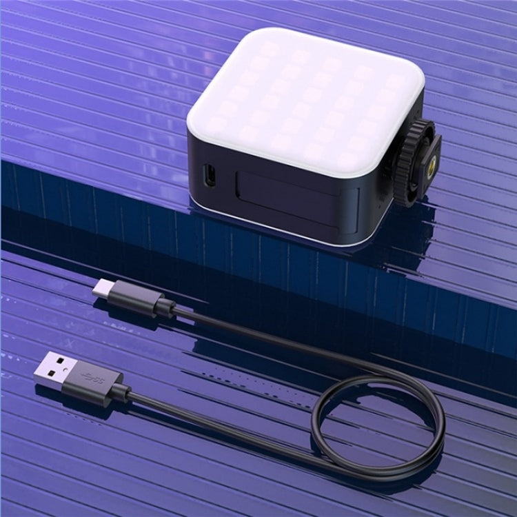 D02 Magnetic Adsorption Pocket RGB Video Lamp Mini LED Fill Light for Live Broadcast, D02