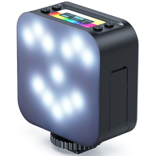 D02 Magnetic Adsorption Pocket RGB Video Lamp Mini LED Fill Light for Live Broadcast, D02