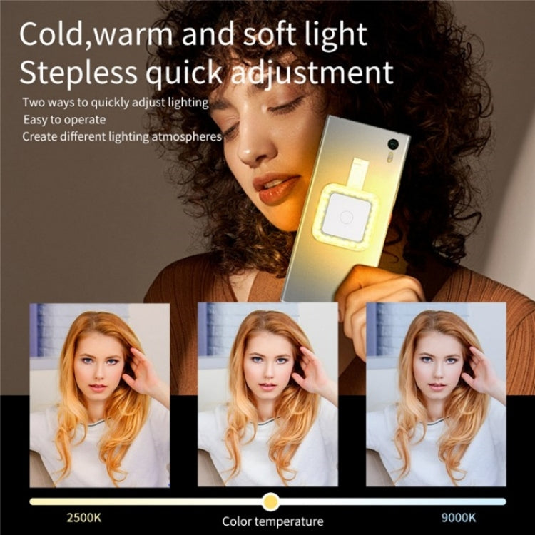 V18 Portable Skin Beauty Live Streaming LED Fill Light Magnetic Phone Selfie Lamp, V18