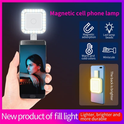 V18 Portable Skin Beauty Live Streaming LED Fill Light Magnetic Phone Selfie Lamp, V18