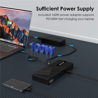 WAVLINK UG69PD25 Pro 100W PD Charging Triple 4K Display Laptop Docking Station, US Plug, EU Plug, UK Plug, AU Plug