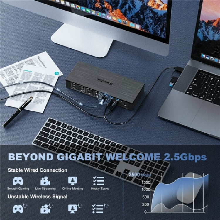 WAVLINK UG69PD8 Pro 18-in-1 DP / HD 5K Quadruple Display USB C Universal Docking Station, US Plug, EU Plug, UK Plug, AU Plug