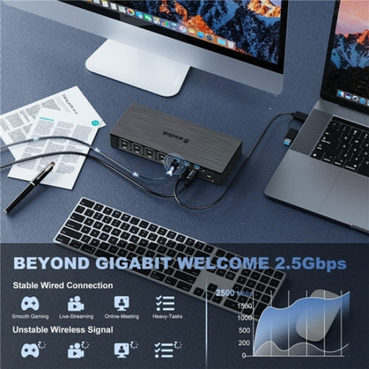 WAVLINK UG69PD8 Pro 18-in-1 DP / HD 5K Quadruple Display USB C Universal Docking Station, US Plug, EU Plug, UK Plug, AU Plug