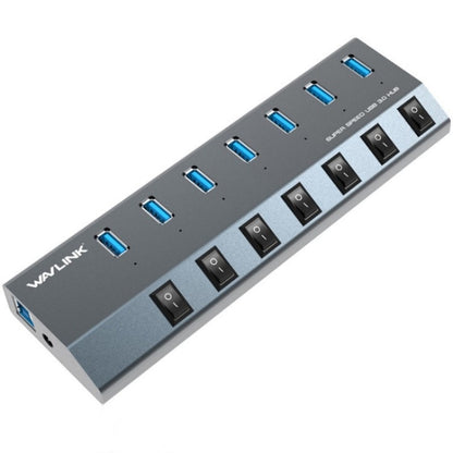 WAVLINK UH3076 5Gbps 7-port USB 3.0 Hub with Independent Switch and LED Indicator, UH3076