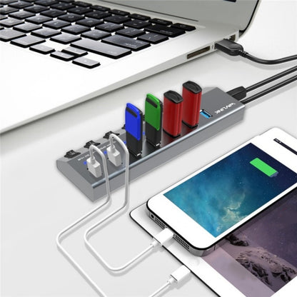 WAVLINK UH3076 5Gbps 7-port USB 3.0 Hub with Independent Switch and LED Indicator, UH3076