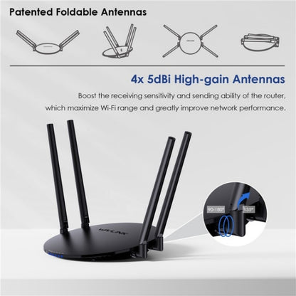 WAVLINK WN530HG3 AC1200 Dual Band AP Router 1000Mbps WAN / LAN Ethernet Port, US Plug, UK Plug, EU Plug, AU Plug