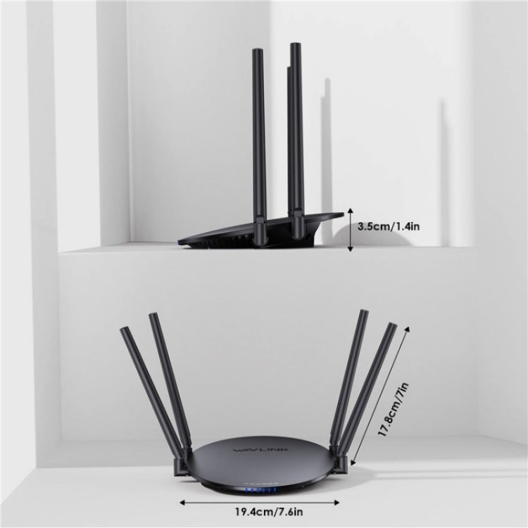 WAVLINK WN530HG3 AC1200 Dual Band AP Router 1000Mbps WAN / LAN Ethernet Port, US Plug, UK Plug, EU Plug, AU Plug