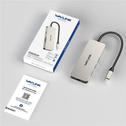 WAVLINK UHP3416 7-in-1 PD100W Charging SD / TF Card Reader 4K HD Type-C Docking Station, UHP3416