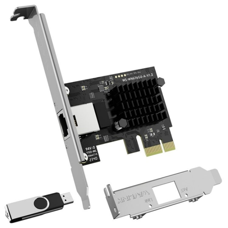 WAVLINK NWP003 5Gbps RTL8126 Chip RJ45 Ethernet Adapter Pcie Network Card, NWP003