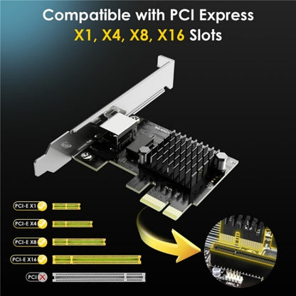 WAVLINK NWP003 5Gbps RTL8126 Chip RJ45 Ethernet Adapter Pcie Network Card, NWP003