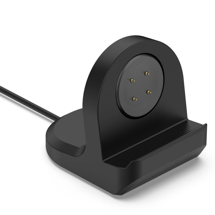 For Google Pixel Watch 3 41 / 45mm Smart Watch Silicone Charging Holder with Charging Cable, Black, White