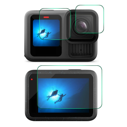 ENKAY 0.2mm 9H Tempered Glass Screen Protector Front ＆ Back Camera Film, For GoPro LIT HERO, For GoPro HERO13 Black