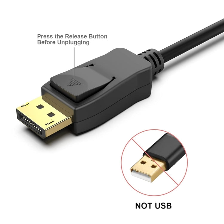 DisplayPort to DisplayPort Cable For Lenovo, Dell, HP, ASUS More, 4K, 2K