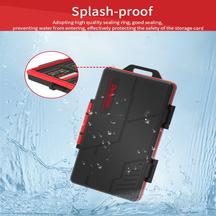 SD / TF / XQD / CF / SIM / TF Memory Card Multi-in-one Waterproof Dust-proof Storage Box