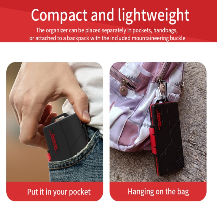SD / TF / XQD / CF / SIM / TF Memory Card Multi-in-one Waterproof Dust-proof Storage Box