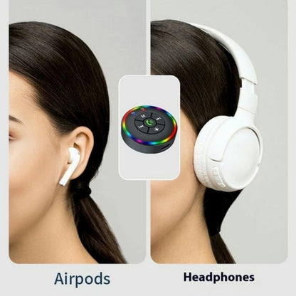 Q10 With Colorful Lamp 2-in-1 Bluetooth 5.3 Wireless Transmitter / Receiver MP3 Player Adapter, Q10