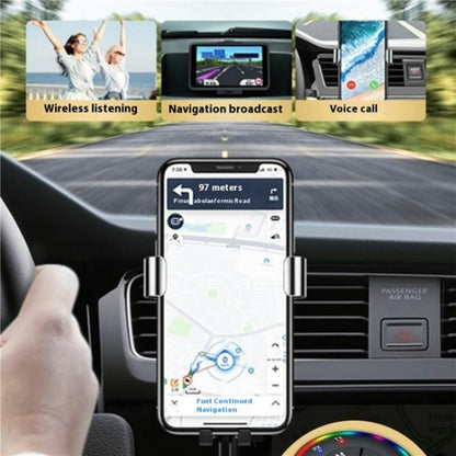 Q10 With Colorful Lamp 2-in-1 Bluetooth 5.3 Wireless Transmitter / Receiver MP3 Player Adapter, Q10