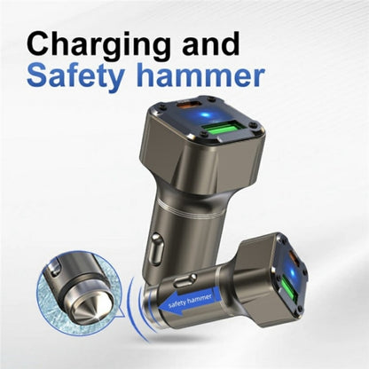 K25 Fast Charging Metal Window Breaker Car Charger Adapter PD 30W Super Charger, K25