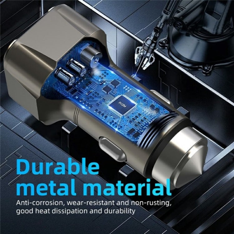 K25 Fast Charging Metal Window Breaker Car Charger Adapter PD 30W Super Charger, K25