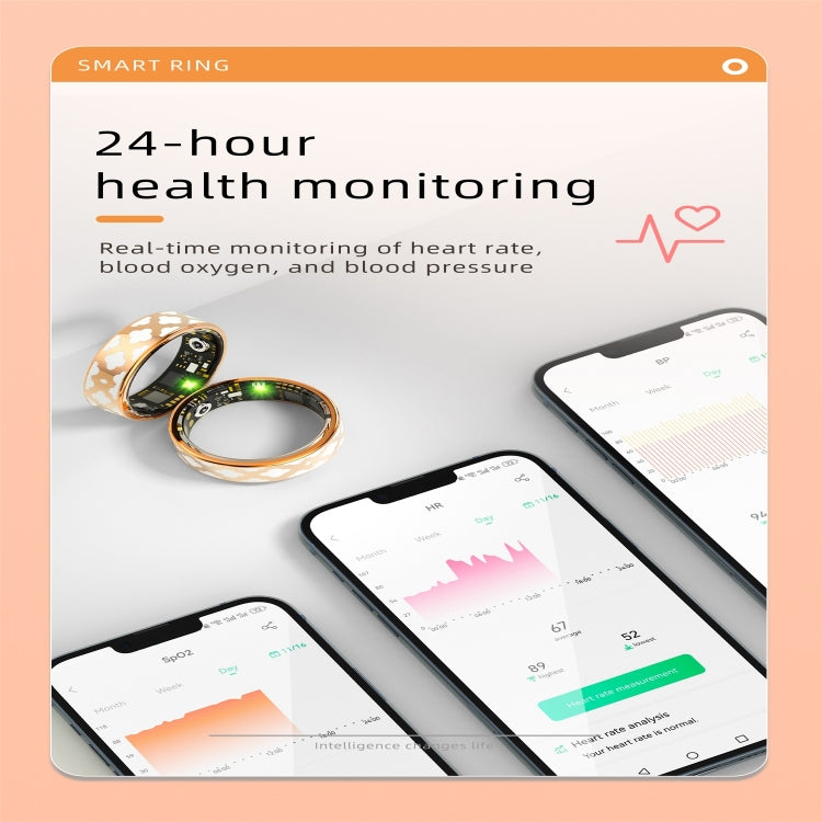 R10M SIZE 13 Smart Ring, Support Heart Rate / Blood Oxygen / Sleep Monitoring / Multiple Sports Modes