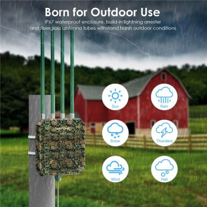 WAVLINK WN573HX3 WiFi 6 Extender Outdoor AX3000 Dual Band  Courtyard RV Wireless Router, US Plug, UK Plug, EU Plug, AU Plug