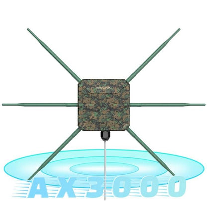 WAVLINK WN588HX3 AX3000 Outdoor WiFi Extender with 6 Antennas Dual Band WiFi Repeater, US Plug, EU Plug, UK Plug, AU Plug
