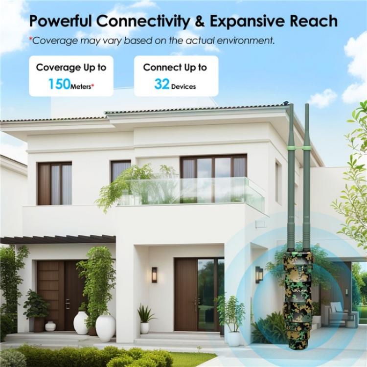 WAVLINK WN570HN2 Poe Weatherproof WiFi Extender 300Mbps High Power Outdoor Router, US Plug, EU Plug, UK Plug, AU Plug