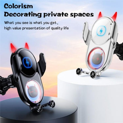 D1 Devil Design Air Vent Mount Phone Holder Stand 15W Car Wireless Charger