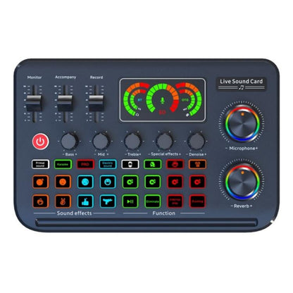 F996 Max Live Streaming / Gaming / Singing Audio Mixer USB Microphone Sound Card, F996 Max