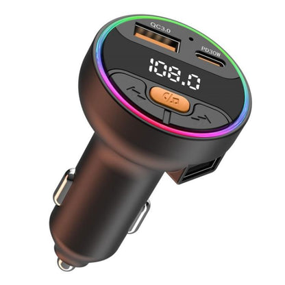 C9S QC3.0 PD 30W Charger FM Transmitter Multifunctional Bluetooth Car MP3 Player, C9S