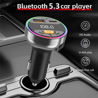 C9S QC3.0 PD 30W Charger FM Transmitter Multifunctional Bluetooth Car MP3 Player, C9S