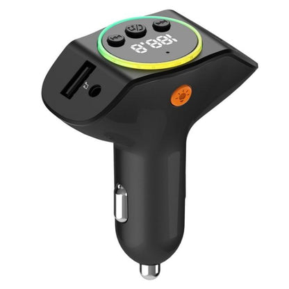 C8 Bluetooth 5.3 Receiver Hands-Free Calling with AUX Port Dual USB Port Car Charger, C8 Black, C8 Grey