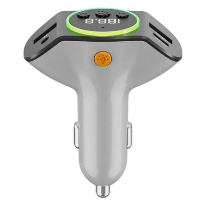 C8 Bluetooth 5.3 Receiver Hands-Free Calling with AUX Port Dual USB Port Car Charger, C8 Black, C8 Grey