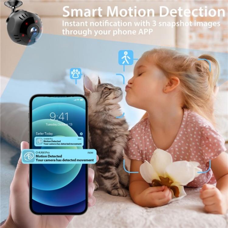 L30 Home Security Real Time Playback Panoramic View Phone Monitoring Mini Intelligent WiFi Camera, L30