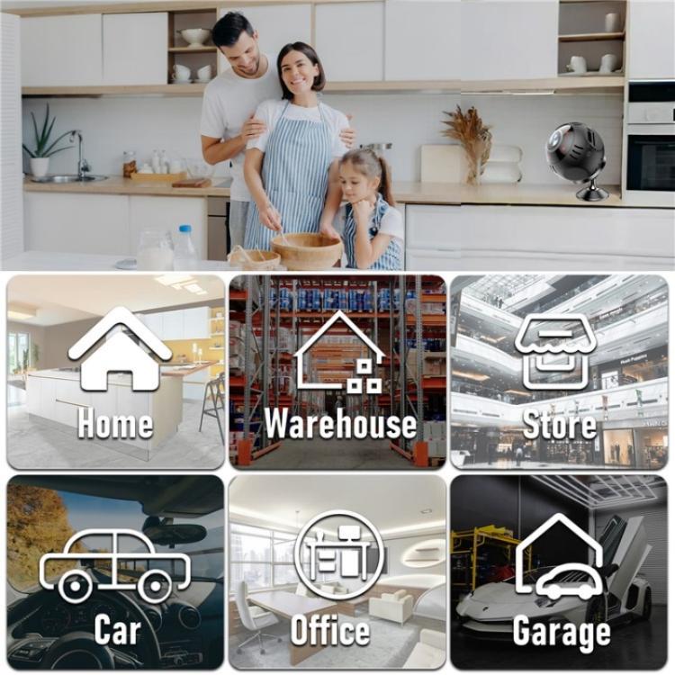 L30 Home Security Real Time Playback Panoramic View Phone Monitoring Mini Intelligent WiFi Camera, L30