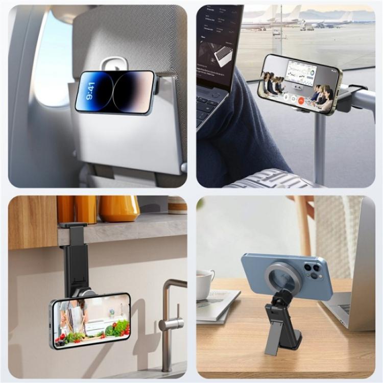 LX-01 360 Degree Rotating Car Phone Holder Compatible with MagSafe Travel Foldable Bracket, LX-01