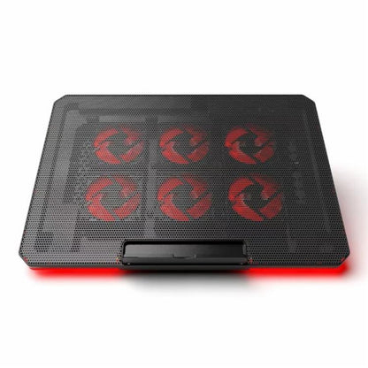 X8 Adjustable Height Notebook Cooler Foldable Laptop Stand 6 ARGB Fans Cooling Pad, X8