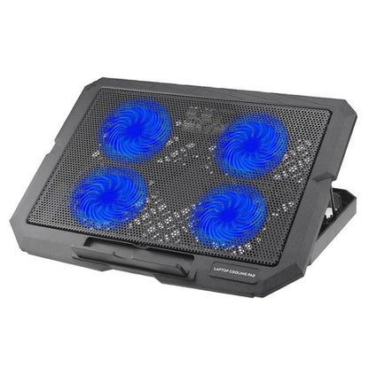 X4 4 Fan 7-Speed Control Noiseless Height Adjustable Stand Laptop Cooling Pad, X4