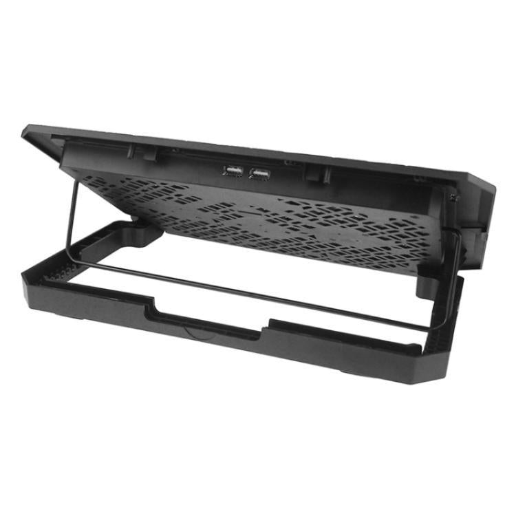 X4 4 Fan 7-Speed Control Noiseless Height Adjustable Stand Laptop Cooling Pad, X4