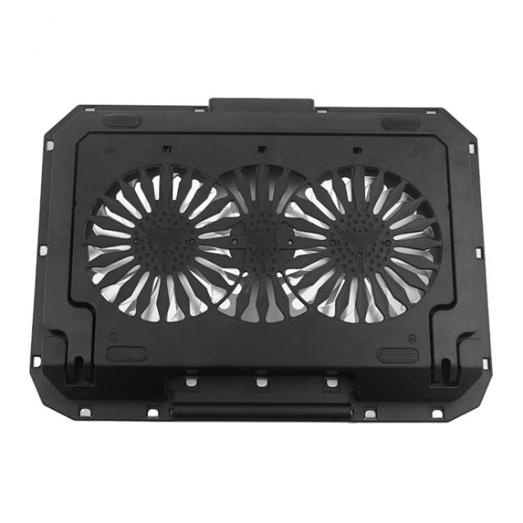 N22 Dual USB Ports Adjustable Laptop Stand Portable Cooling Pad with Phone Holder, N22