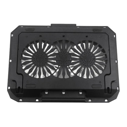 N22 Dual USB Ports Adjustable Laptop Stand Portable Cooling Pad with Phone Holder, N22