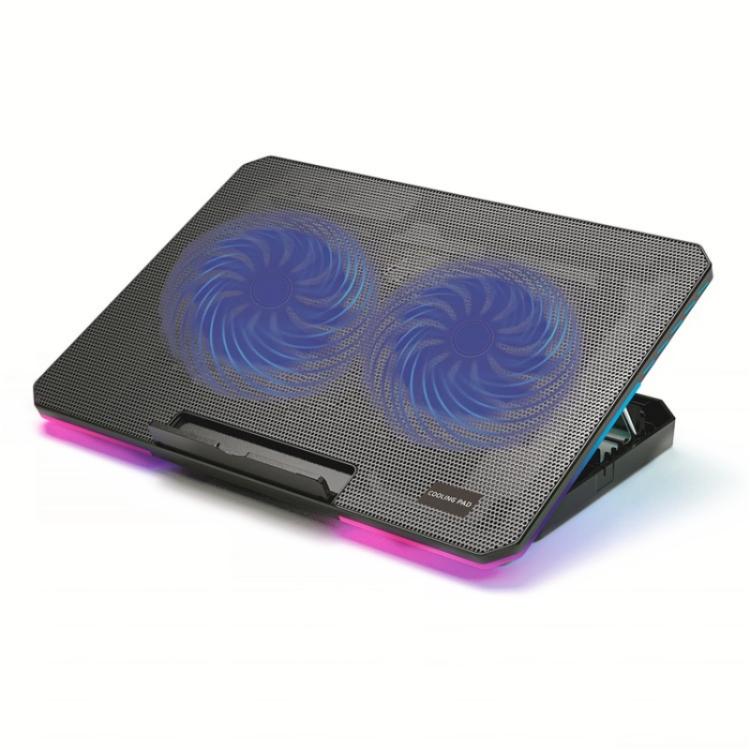 CP252 Adjustable Angle Notebook Cooler Stand Dual Fan Laptop Cooling Pad, CP252