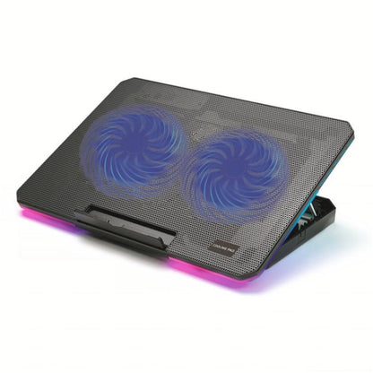 CP252 Adjustable Angle Notebook Cooler Stand Dual Fan Laptop Cooling Pad, CP252